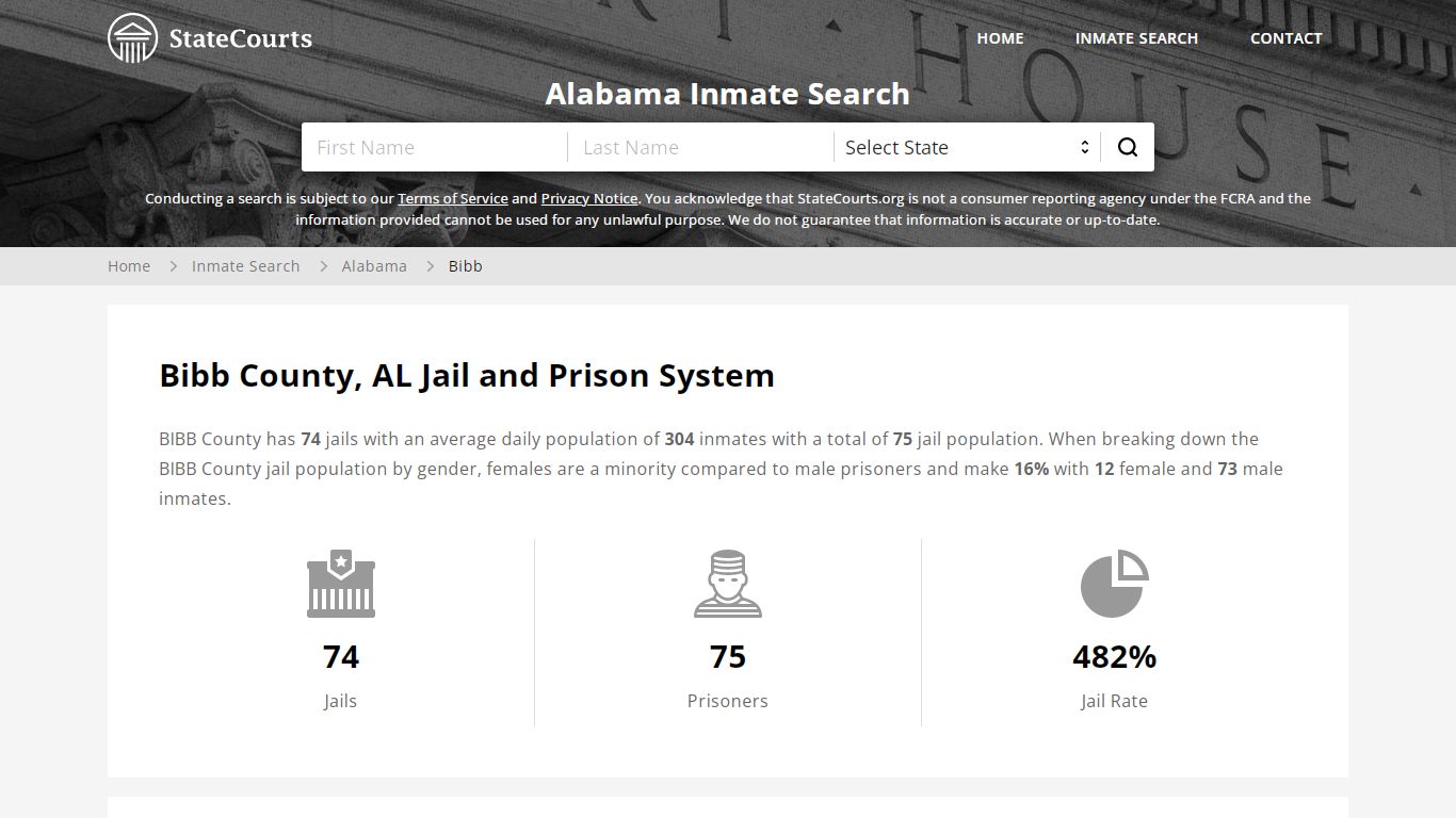 Bibb County, AL Inmate Search - StateCourts